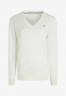 Tommy Hilfiger FLAG V-NECK  Jumper weathered white ФЛАГ V-ОБРАЗНЫЙ ВЫРЕЗ джемперы выветрившийся белый