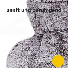 GelldG GelldG Heisswasserspender Warmflasche mit Bezug – Weicher Warmeflasche fur Erwachsene Farbverlauf blau Диспенсер для горячей воды GelldG Грелка с крышкой Мягкая грелка для взрослых