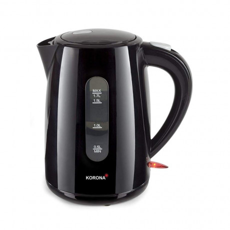 KORONA KORONA Wasserkocher 20130, Schwarz 1,7 Liter 2200W 360° Basisstation kabellos  Чайник KORONA 20130, черный, 1,7 л, 2200 Вт, базовая станция 360°, беспроводная