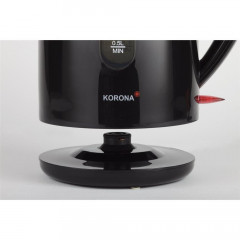 KORONA KORONA Wasserkocher 20130, Schwarz 1,7 Liter 2200W 360° Basisstation kabellos  Чайник KORONA 20130, черный, 1,7 л, 2200 Вт, базовая станция 360°, беспроводная