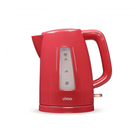 LIVOO LIVOO Wasserkocher DOD184R Rot 1,7 Liter, 2200 W  Чайник LIVOO DOD184R Красный 1,7 л, 2200 Вт