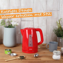 LIVOO LIVOO Wasserkocher DOD184R Rot 1,7 Liter, 2200 W  Чайник LIVOO DOD184R Красный 1,7 л, 2200 Вт