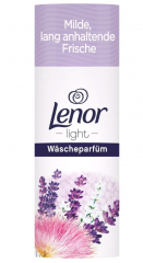 Lenor Wascheparfum Light, Lavendel &amp; Seidenbaumblute, 160 g, Парфюм для стирки в гранулах Лаванда и цветы шелкового дерева, 160 г