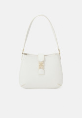 Tommy Hilfiger PLUSH SHOULDER BAG Handbag weathered white ПЛЮШЕВАЯ СУМКА НА ПЛЕЧО сумочка выветрившийся белый