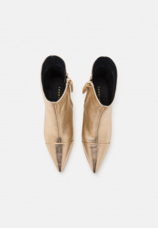 Tommy Hilfiger POINTY HEEL BOOT  Classic ankle boots gold БОТИНКИ POINTY HEEL BOOT Классические ботильоны золото