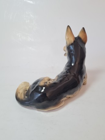 Cortendorf Фарфоровая статуэтка "Немецкая овчарка", 11см x 19см, Германия, 1960-70гг.