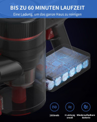 Redkey Redkey Akku-Handstaubsauger P9, 480,00 W, beutellos, 30KPa Hohe Saugleistung, 8 in 1 staubsauger kabellos mit LED-Burste  Беспроводной ручной пылесос Redkey P9, 480,00 Вт, без мешка, высокая мощность всасывания 30 кПа, беспроводной пылесос 8 в 1 со