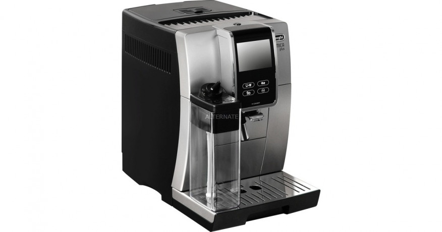 DeLonghi DeLonghi Dinamica Plus ECAM 370.85.SB, Vollautomat silber/schwarz  silber, schwarz DeLonghi Dinamica Plus ECAM 370.85.SB, полностью автоматический серебристый/черный