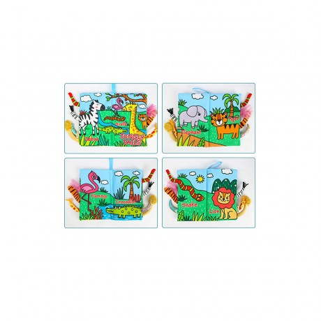 Vetaka Babybuch mit Tierschwanz fur Kinder Детская книга с хвостом животного для детей