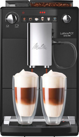 Melitta Melitta Kaffeevollautomat Latticia One Touch F300-100, schwarz, kompakt, aber XL Wassertank  XL Bohnenbehalter  Полностью автоматическая кофемашина Melitta Latticia One Touch F300-100, черная, компактная, но резервуар для воды XL, контейнер для зе