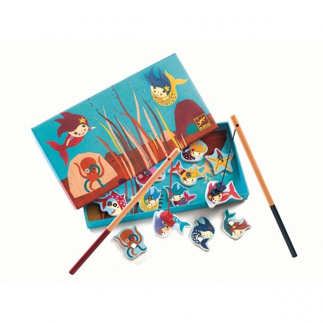 DJECO Angelspiel Meerjungfrauen angeln Рыбалка игра рыбалка русалки