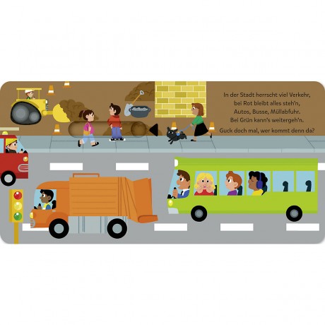 Sauerlander Verlag Mein Schieb Guck-mal-Buch: Wer fahrt denn da? Моя книжка-слайд: Кто там за рулем?