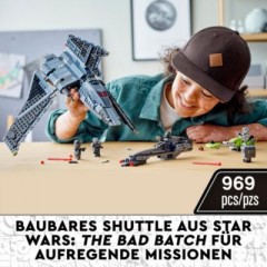 LEGO LEGO Star Wars 75314 Angriffsshuttle aus The Bad Batch Боевой шаттл LEGO Star Wars 75314 из сериала «Плохая партия»