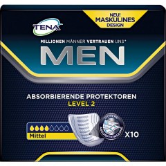 TENA Men absorbierende Protektoren Level 2 Mittel 10 шт.