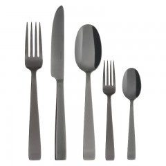 Sambonet Sambonet Flat - Edelstahl / PVD schwarz Besteckset 30-tlg Vollheft / Monoblock Sambonet Flat - набор столовых приборов из нержавеющей стали / PVD черного цвета, 30 предметов с полной ручкой / моноблок
