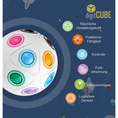 digitCUBE Magic Ball XL buntes Geschicklichkeitsspiel mit 19 Kugeln Magic Ball XL красочная игра на ловкость с 19 мячами