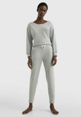 Tommy Hilfiger LOGO  Pyjama top light grey heather ЛОГОТИП пижамный топ светло-серый вереск