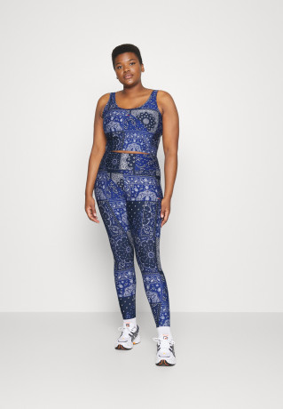 Tommy Hilfiger CROPPED BANDANA TANK Top blue УКОРОЧЕННАЯ МАЙКА-БАНДАНА Верх синий