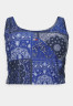 Tommy Hilfiger CROPPED BANDANA TANK Top blue УКОРОЧЕННАЯ МАЙКА-БАНДАНА Верх синий