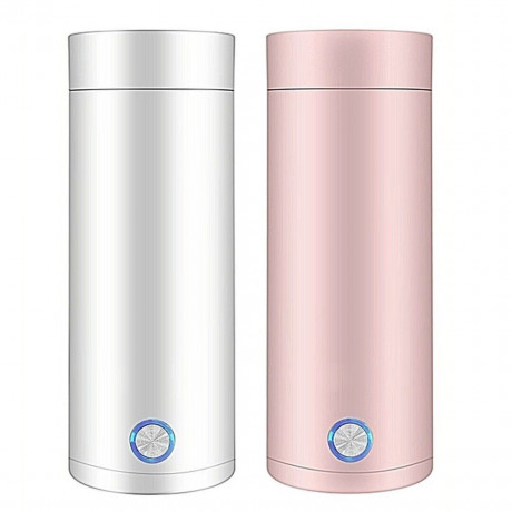 Yoyaxi Yoyaxi Reise-Wasserkocher Tragbarer Wasserkocher, Reisen, 400-ml-Thermobecher-Heisswasser-Tee-Kaffee-Heizgerat Rosa Дорожный чайник Yoyaxi, портативный чайник для путешествий, 400 мл, термокружка, нагреватель для горячей воды, чая, кофе