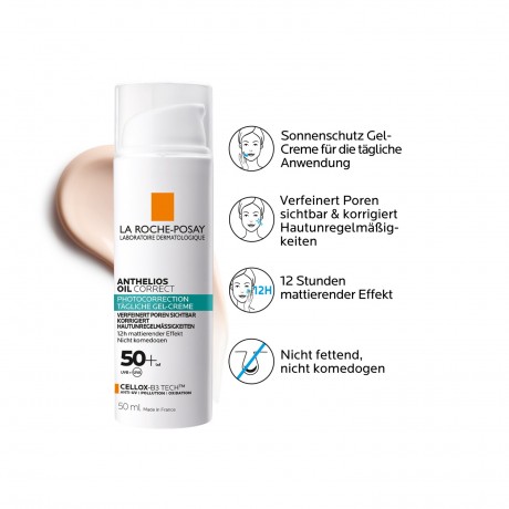 La Roche-Posay ROCHE-POSAY Anthelios Oil Correct Gel LSF 50+  ROCHE-POSAY Anthelios Oil Correct Gel SPF 50+