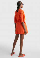 Tommy Hilfiger COVER UP SHORT Beach accessory deep orange COVER UP SHORT Пляжный аксессуар темно-оранжевый