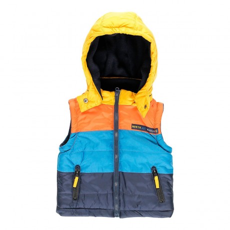 boboli Steppweste mit Kapuze Colorblock стеганый жилет с капюшоном и цветными блоками