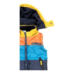 boboli Steppweste mit Kapuze Colorblock стеганый жилет с капюшоном и цветными блоками