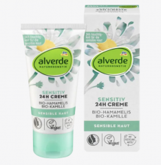 alverde NATURKOSMETIK Gesichtscreme Sensitiv, 50 ml Крем для лица с ромашкой для чувствительной кожи, 50 мл