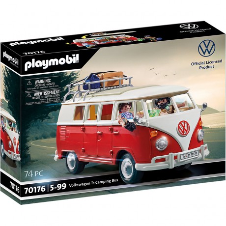 PLAYMOBIL PLAYMOBIL 2er Set: 70176 Volkswagen T1 Camping Bus + 70177 Volkswagen Kafer PLAYMOBIL Набор из 2 предметов: 70176 Кемпинговый автобус Volkswagen T1 + 70177 Volkswagen Beetle