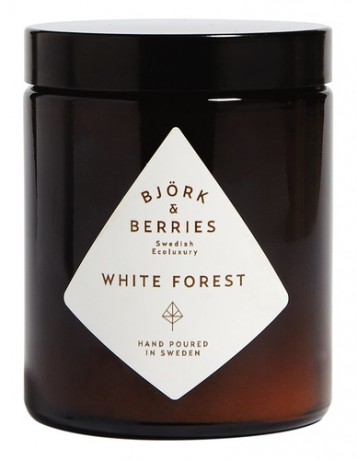Bjork & Berries White Forest Scented Candle, Комнатная свеча 150 г