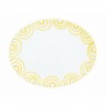 Gmundner Keramik Gmundner Keramik Gelbgeflammt Platte oval 33x26x2,5 cm Gmundner керамическая желтая овальная тарелка с пламенем 33x26x2,5 см