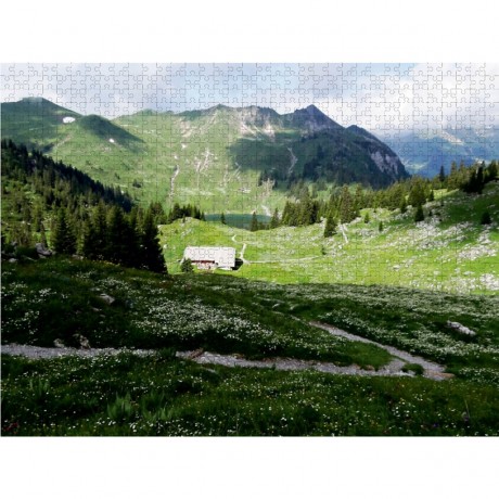 CALVENDO Puzzle CALVENDO Puzzle Wanderweg vom Stockhorn auf Oberstockenalp Пазл CALVENDO Пазл пешеходная тропа от Стокхорна до Оберштокенальпа