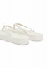 Tommy Hilfiger MONOGRAM T-bar sandals feather white MONOGRAM Сандалии с Т-образной перемычкой перо белое
