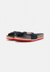Tommy Hilfiger MOLDED FOOTBED FLAT  Mules red/white/blue ПЛАТФОРМА С ФОРМОВАННЫМИ СТУПИЦАМИ Мюли красный/белый/синий