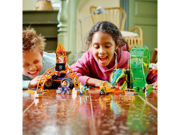 Lego Stuntshow-Doppellooping Двойной цикл каскадерского шоу