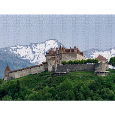 CALVENDO Puzzle CALVENDO Puzzle Gruyeres und sein Schloss Пазл CALVENDO Puzzle Грюйер и его замок