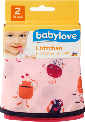 babylove нагрудник , rosa, 1 шт