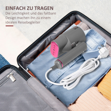 HOMCOM HOMCOM Dampfbugelstation Dampfglatter, max. Dampfmenge 20g,min  Паровая гладильная станция HOMCOM, паровая разглаживающая машина, максимальное количество пара 20 г, мин.