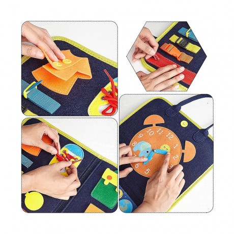 Vicabo Lernspielzeug Lerntafel aus Filz Motorikspielzeug fur Kinder Развивающие игрушки Обучающая доска из фетра Двигательные игрушки для детей