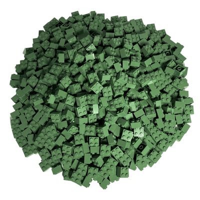 LEGO LEGO 2X2 Steine Sandgrun - 100 Stuck Classic - Sand green - 3003 - 100 Stueck Кубики LEGO 2X2 Sandgreen — 100 шт. Classic — Sand green — 3003 — 100 шт.