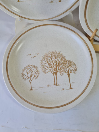 Тарелки винтажные Churchill England, керамика, 8 шт., 26 см, Англия, 1970-80гг.