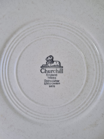 Тарелки винтажные Churchill England, керамика, 8 шт., 26 см, Англия, 1970-80гг.