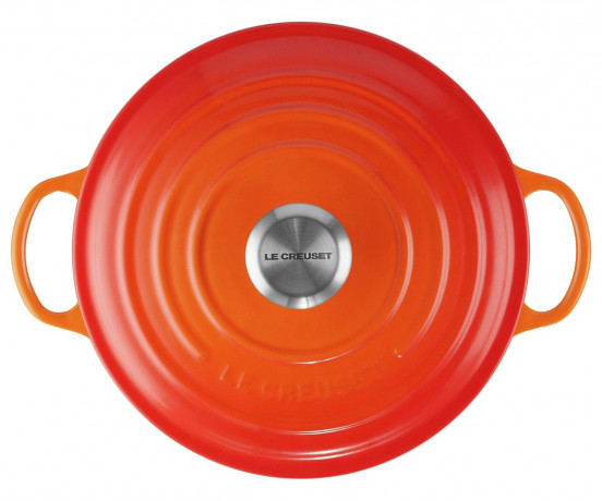 Le Creuset LE CREUSET La Marmite 24cm Ofenrot SIGNATURE orange LE CREUSET La Marmite 24см духовка красный SIGNATURE