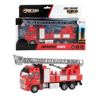 Toi-Toys Feuerwehrauto aus Metal ausziehbare Leiter Massstab 1:38 Металлическая пожарная машина с выдвижной лестницей Масштаб 1:38