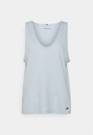 Tommy Hilfiger REGULAR TEE  Top breezy blue ОБЫЧНАЯ ФУТБОЛКА Верх свежий синий