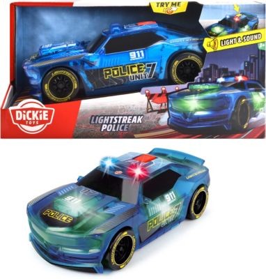 Dickie Toys Lightstreak Polizeiauto Полицейская машина со световой полосой