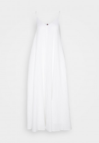 Tommy Hilfiger LONG DRESS  Maxi dress optic white ДЛИННОЕ ПЛАТЬЕ Платье макси оптический белый