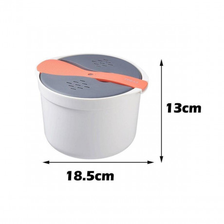 Yoyaxi Yoyaxi Reiskocher Mikrowellen-Reiskocher 2 Liter Fassungsvermogen, gute Versiegelung, Mikrowellen- und spulmaschinenfest Grun Рисоварка Yoyaxi Микроволновая рисоварка — емкость 2 литра, хорошая герметичность, можно использовать в микроволновой печи