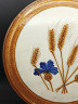 Блюдо винтажное Schramberg / Kannblume "Колос и синие цветы", керамика, глазурированная, 30.5 см, Германия, 1960-70гг.